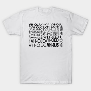 Qantas 747-400 Registrations T-Shirt